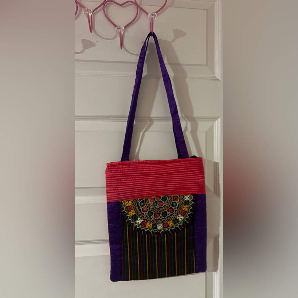 Colorful Embroidered Women's Bag